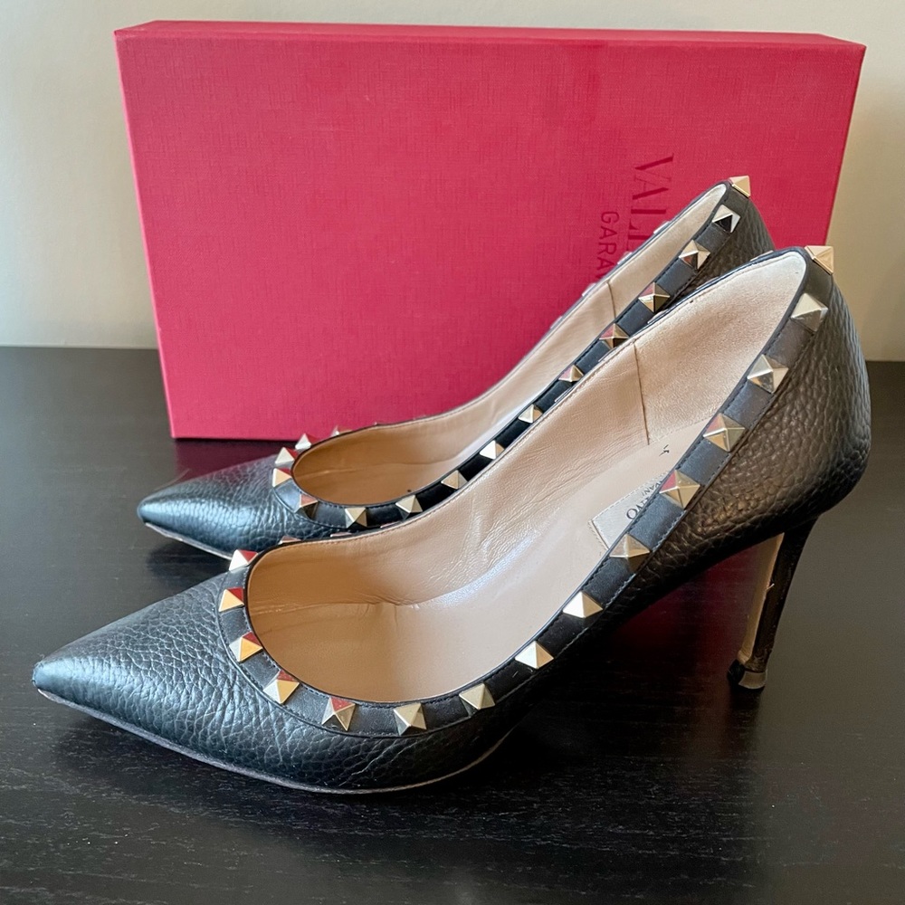 Valentino Rockstud Pump Black Size 39